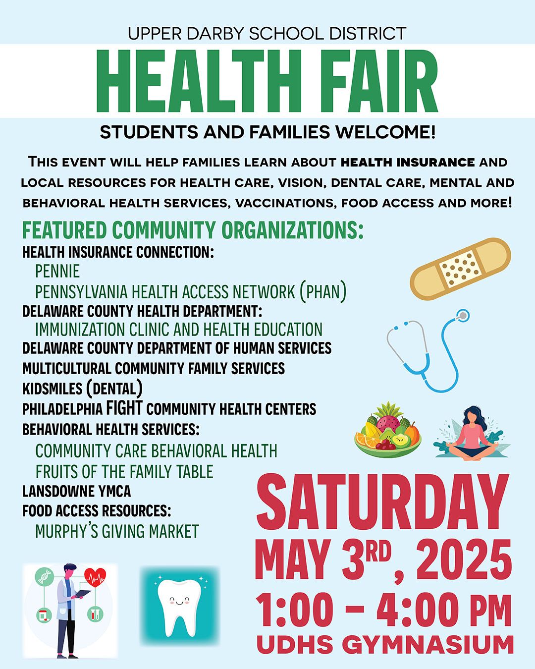  Health Fair 2025 flyer